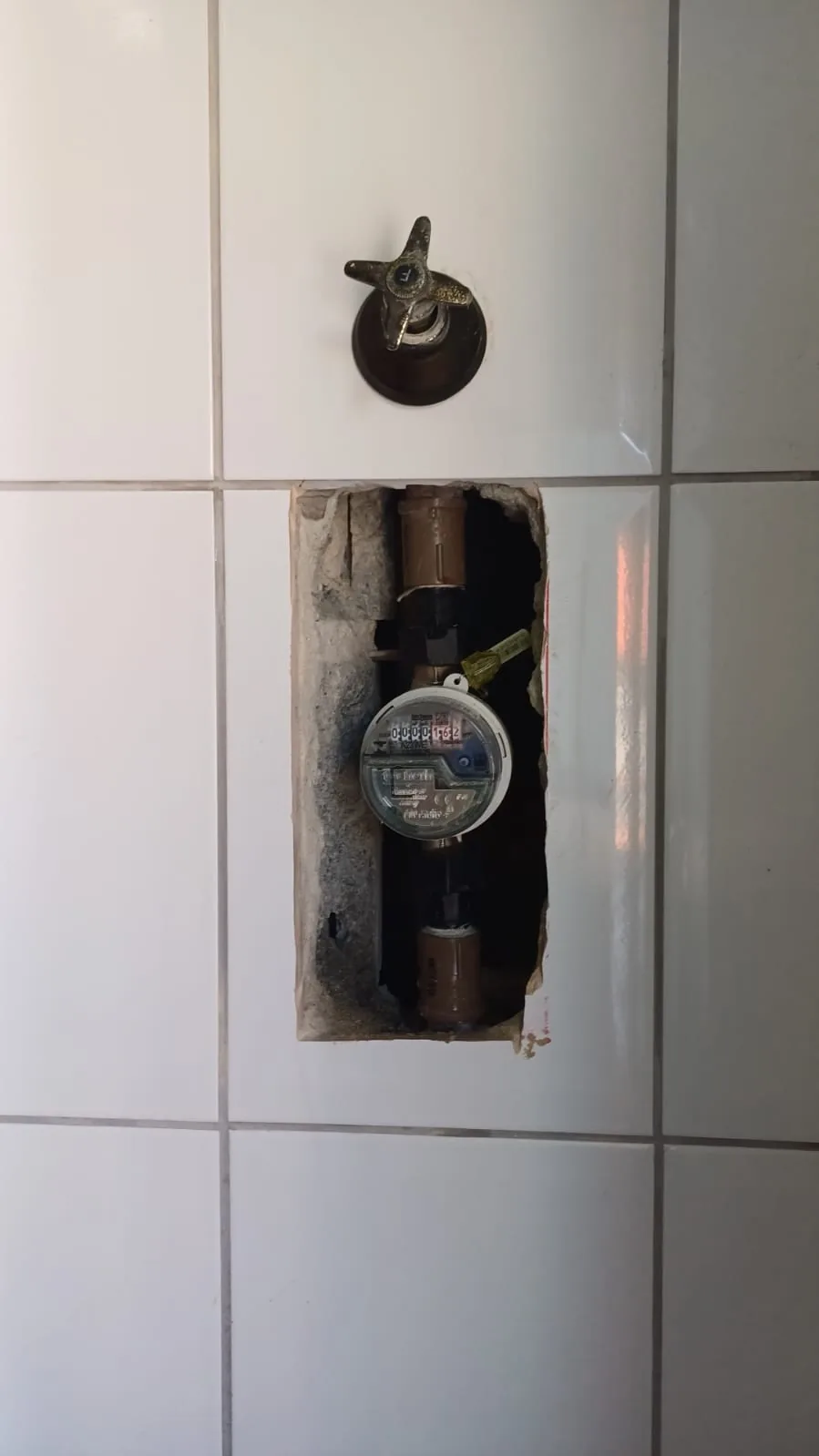 Ponto de água em condomínio antes da individualização